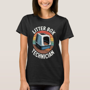 Litter Box Technician Funny Cat Lover 1 T-Shirt