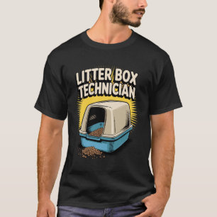 Litter Box Technician Funny Cat Lover T-Shirt