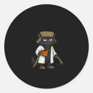 Litter’s Full Cat Parody  Classic Round Sticker