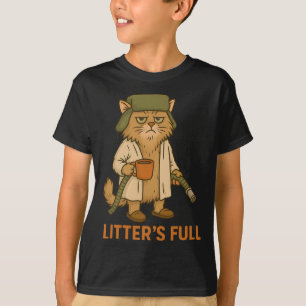 Litter’s Full Funny Cat Christmas Humor Quote T-Shirt
