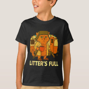 Litter’s Full Funny Cat Lovers Christmas For Men W T-Shirt