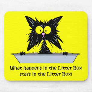 Litterbox Cat Mouse Pad