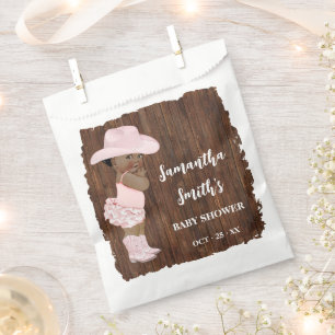 Little AA Cowgirl Western Baby Shower Party Favour Bag
