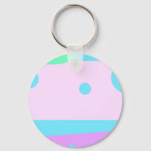 Little Abstract Monster or Abstract landscape Keychain