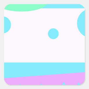 Little Abstract Monster - Square Sticker