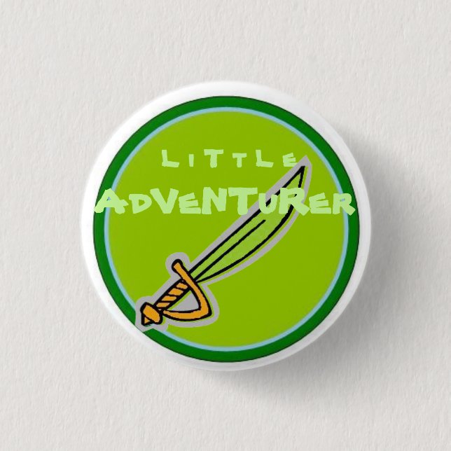 Little Adventurer 1 Inch Round Button (Front)