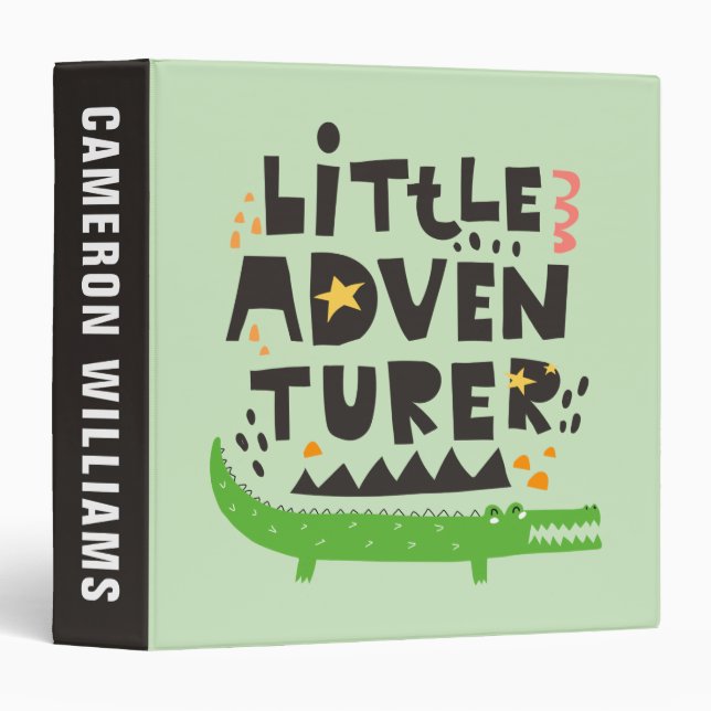 Little Adventurer Alligator Binder (Front/Spine)