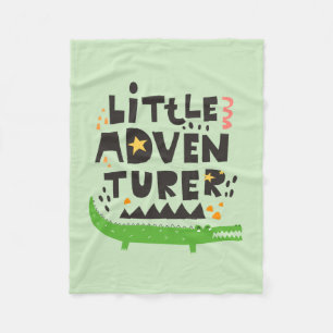 Little Adventurer Alligator Fleece Blanket
