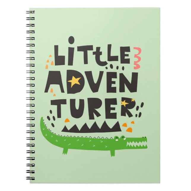 Little Adventurer Alligator Notebook (Front)
