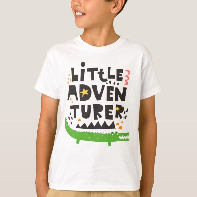 Little Adventurer Alligator T-Shirt (Front)