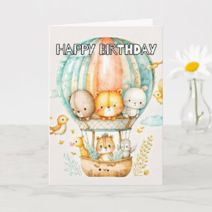 Little Adventurous Wild Animals Card
