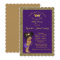 Little Afro Princess Baby Shower Invitation,purple