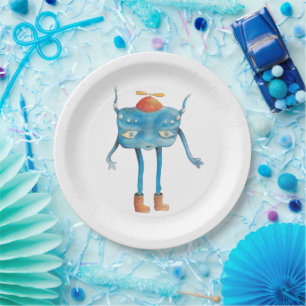 Little Alien Pi  Paper Plate