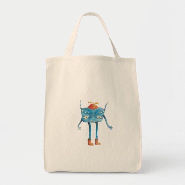 Little Alien Pi  Tote Bag (Front)