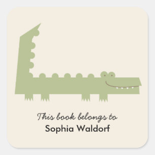 Little Alligator Square Sticker