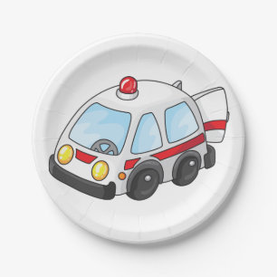 Little Ambulance Paper Plate