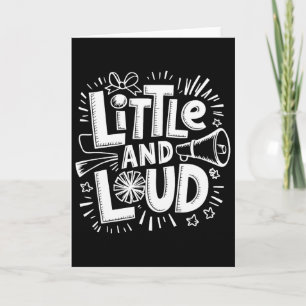 Little And Loud, Cheerer Cheerleader And Cheer Che Card
