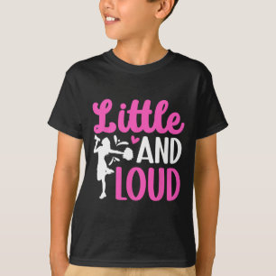 Little And Loud Cheerleader Cheerleading Cheer  T-Shirt