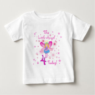 Little Angel 4th Birthday T-shirts and Gifts