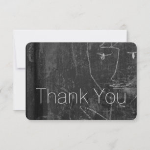 Little Angel 5 Child Drawing Sympathy Thank You Card