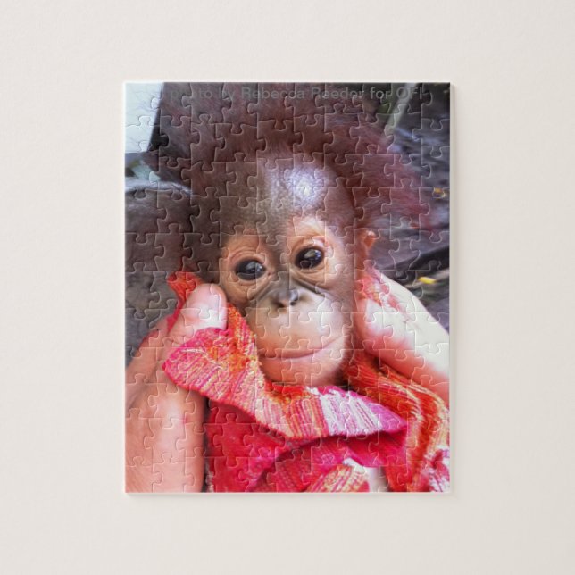 Little Angel Baby Orangutan Jigsaw Puzzle (Vertical)