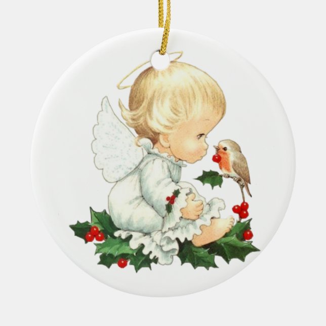 Little Angel Christmas Ornament (Front)