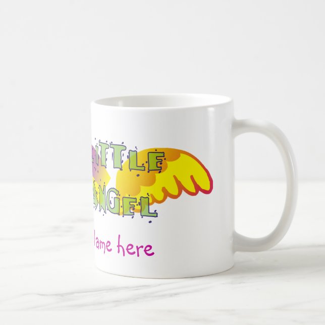 Little angel cup with name (Right)