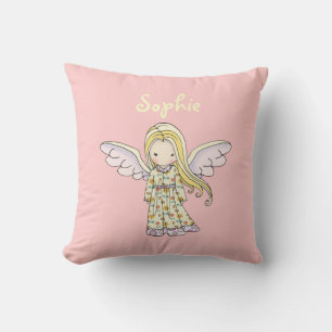 Little Angel Faerie Personalized Throw Pillow
