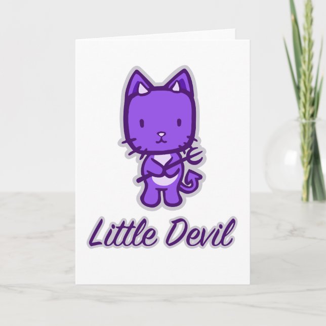 "Little Angel...Little Devil" Greeting Cards (Front)