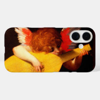 LITTLE ANGEL PLAYING LUTE Music Making Cherub