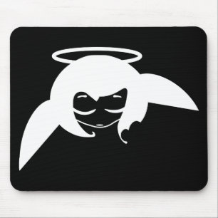 little angel white mouse pad