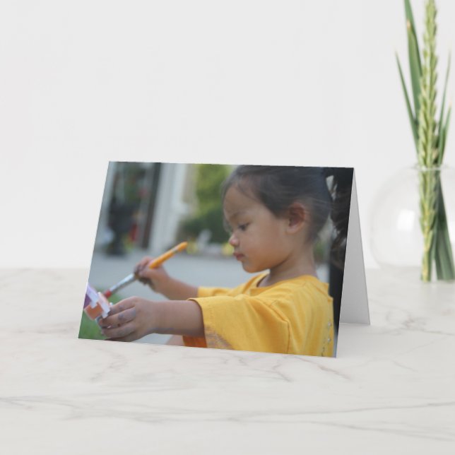 "Little Artist - Greeting Card (Front)