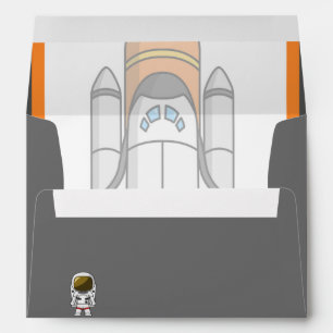 Little Astronaut & Spaceship Birthday Envelopes