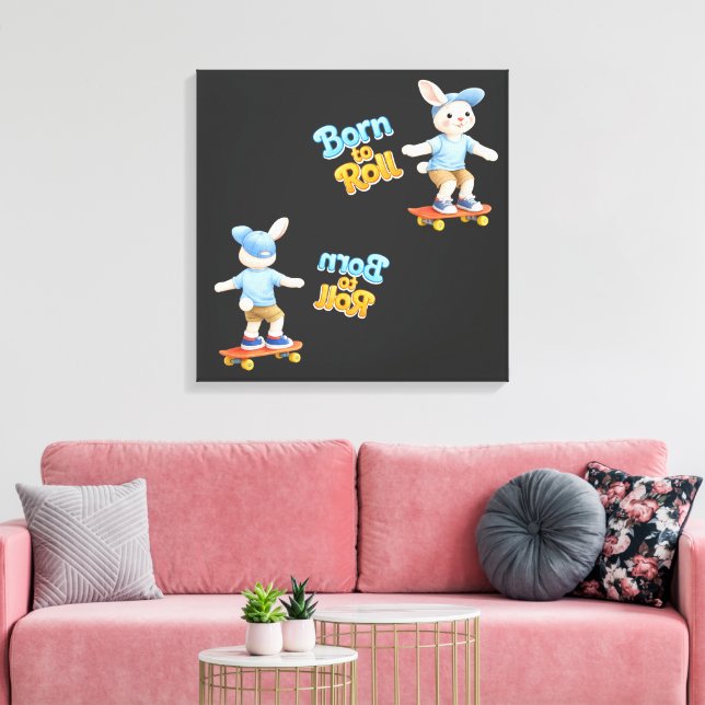 Little Athletes Canvas Print (Insitu(LivingRoom))