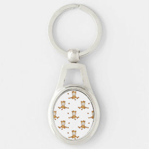 Little Autumn Babies in Falling Leaves Keychain