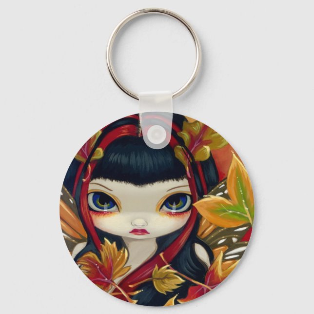 "Little Autumn Leaves" Keychain (Front)