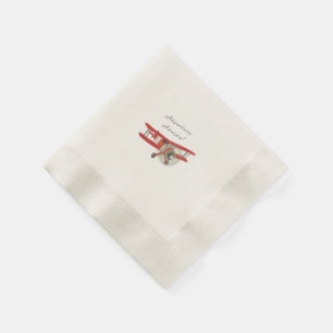 Little Aviator Baby Shower Napkin