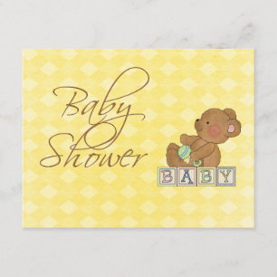 Little Baby Bear Baby Shower Invitation