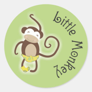 Little Baby Monkey Sticker 1.5"