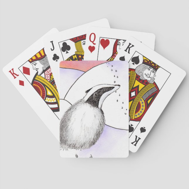 Little Badger playing cards (A430) (Back)