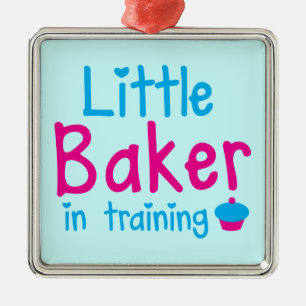 Little BAKER in training Metal Ornament