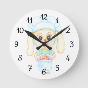 Little baker round clock