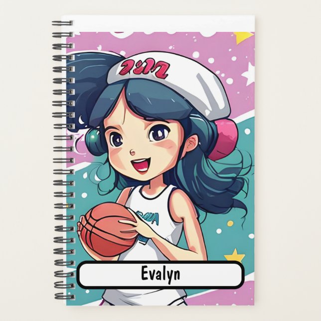 Little Baller Babe With Customizable Nametag Planner (Front)