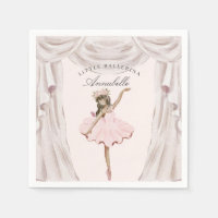 Little Ballerina Birthday Napkins Party Decor 