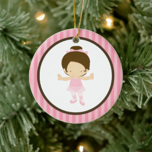 Little Ballerina Ceramic Ornament