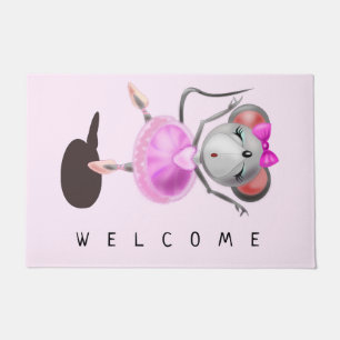 Little Ballerina Mouse - Welcome Doormat
