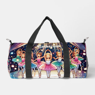 Little Ballerinas Performance Custom Name  Duffle Bag