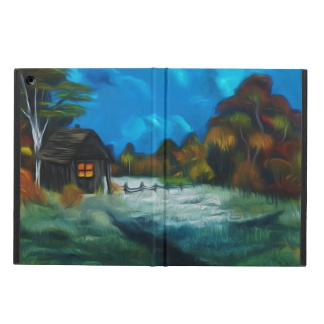 Little Barn Full Moon Glow iPad Air Cover (Outside)