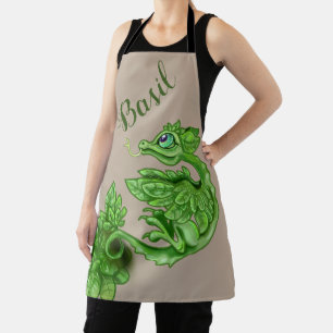 little Basil Herb Dragon Apron