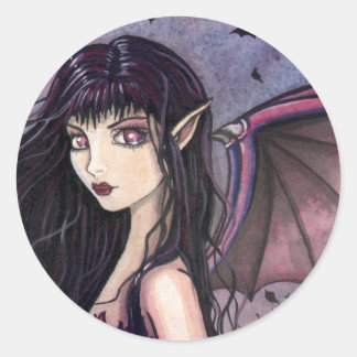 Little Bat Girl Vampire Fairy Stickers